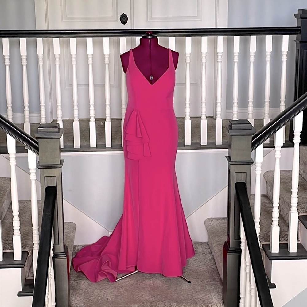 Portia & Scarlett Bubblegum Pink Formal Dress w/train